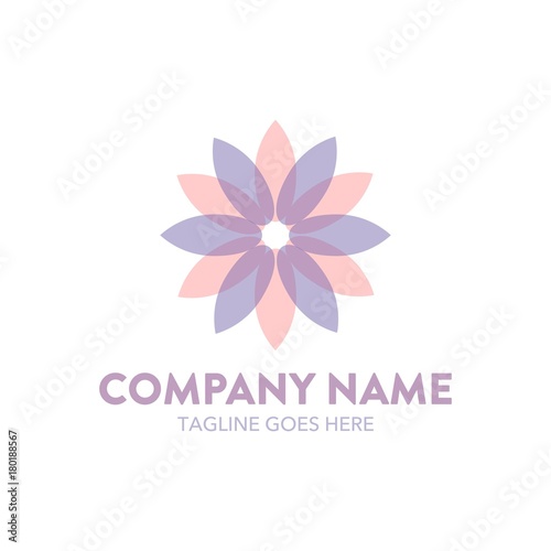 Chrysanthemum Flower Logo. vector. editable
