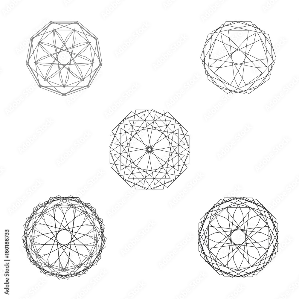 Holiday patterns of stars of snowflakes and flowers for gifts Holiday patterns of stars of snowflakes and flowers for gifts