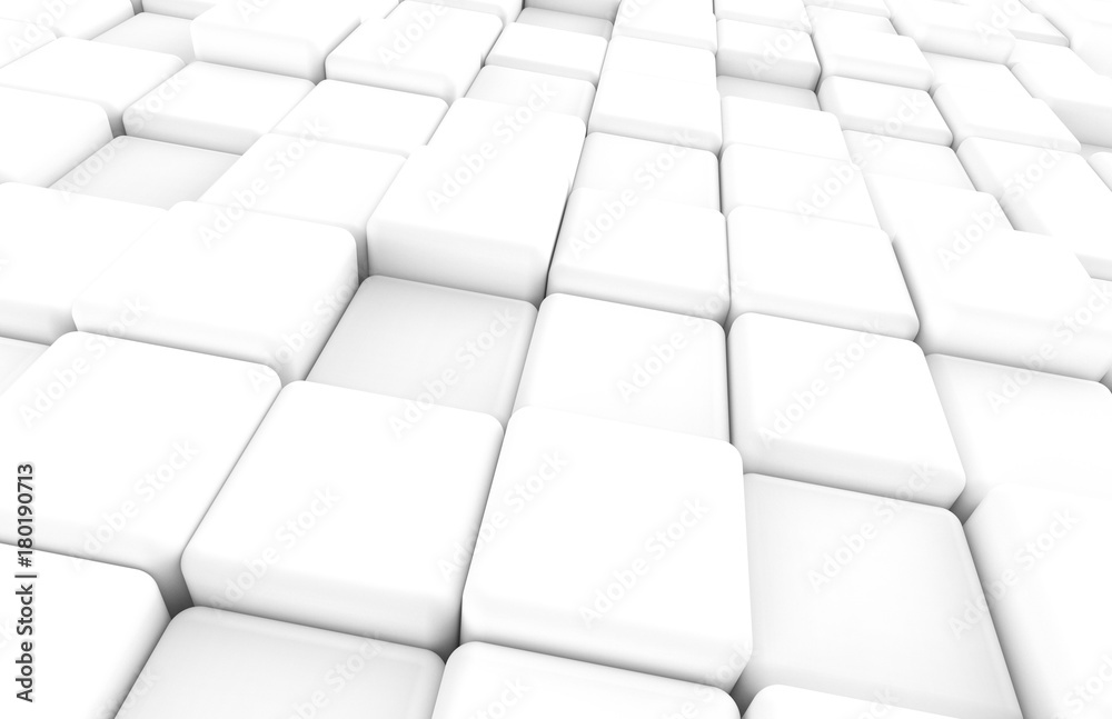 White Rounded cube background White Rounded cube background