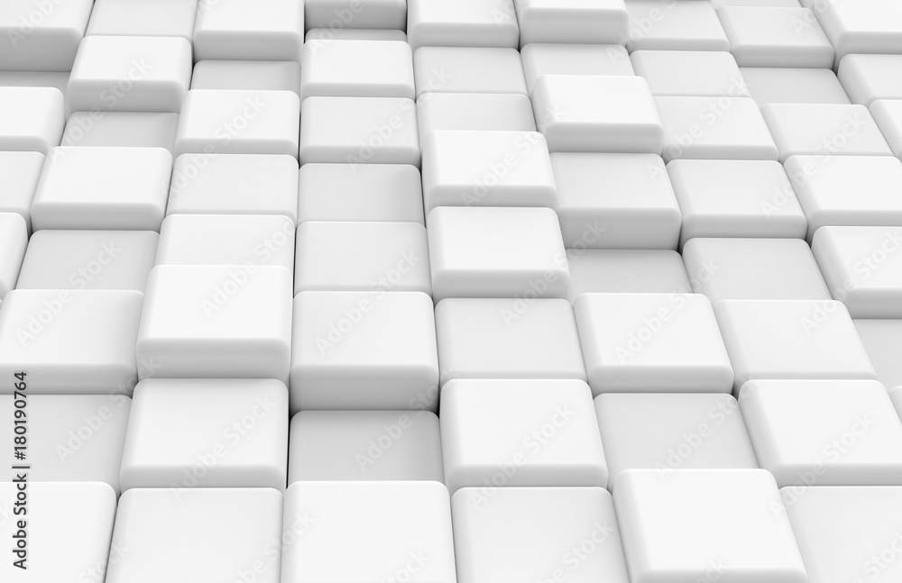 White Rounded cube background White Rounded cube background