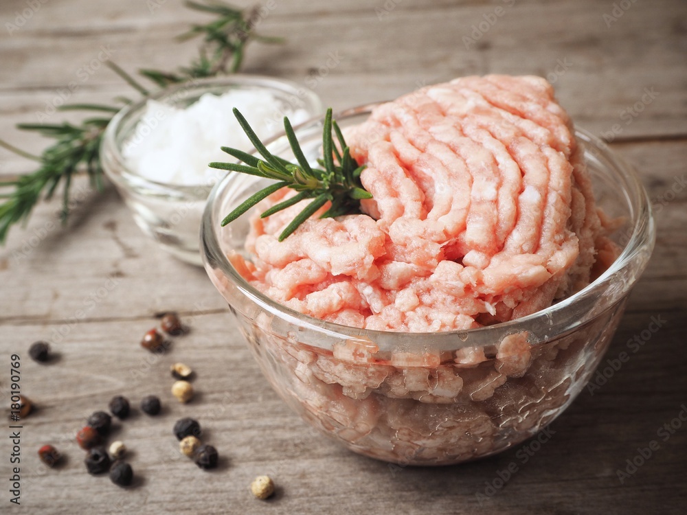 Raw minced pork Raw minced pork