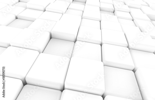 White Rounded cube background © JoyImage