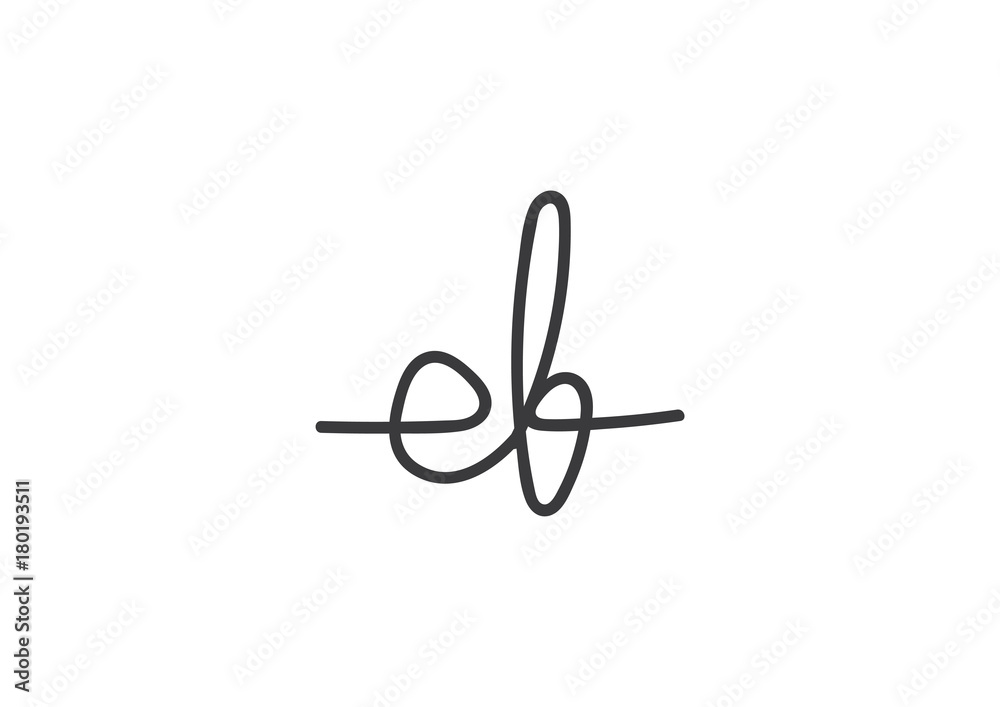 EB Initial letter logo template EB Initial letter logo template