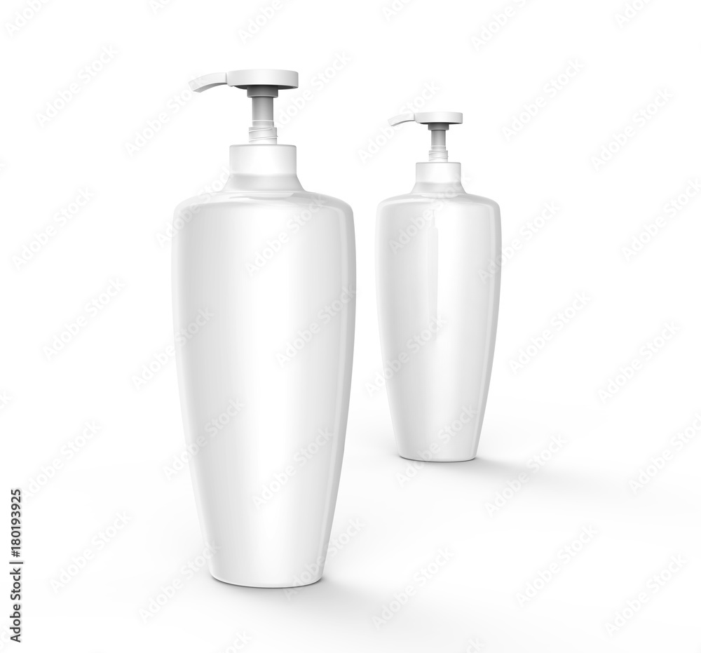 Shampoo or lotion blank mockup Shampoo or lotion blank mockup
