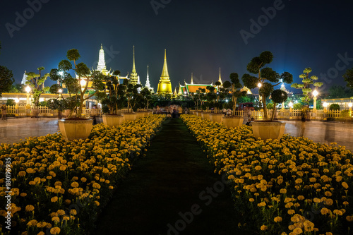Photography BANGKOK, THAILAND - NOVEMBER 2 2017: The Royal Crematorium for HM King Bhumibol Adulyadej at Sanam Luang