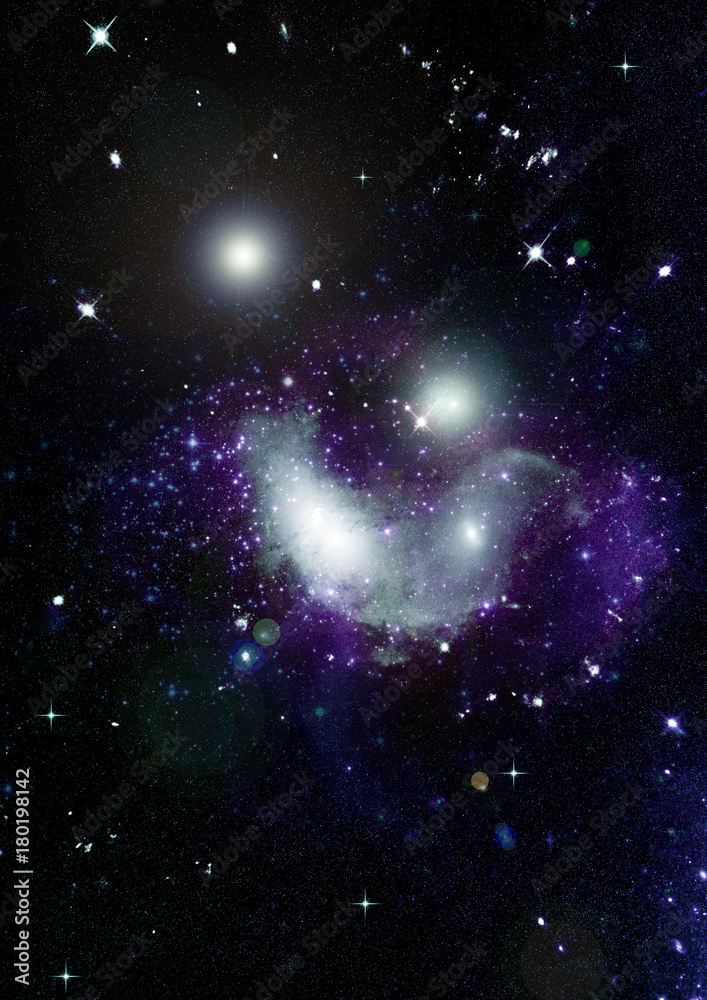 Fototapeta premium galaxy in a free space