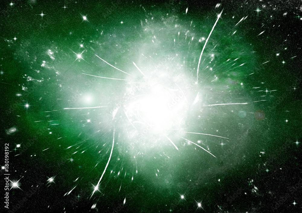 galaxy in a free space galaxy in a free space