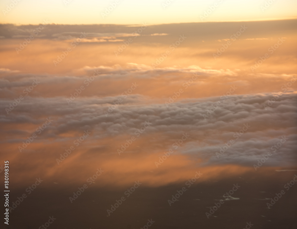 Sunset Over Clouds