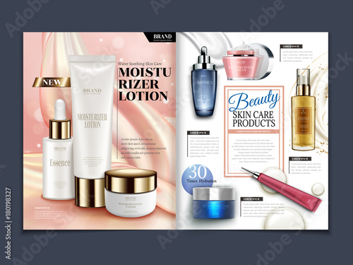 Skincare magazine template