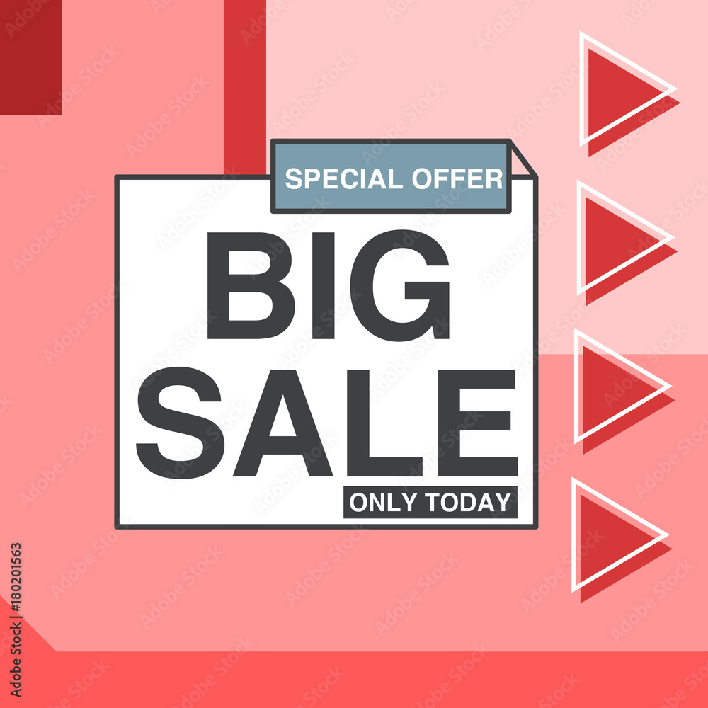 Big Sale Memphis style Banner or Poster Big Sale Memphis style Banner or Poster