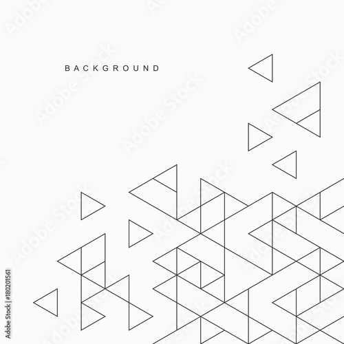 Canvas Print Geometric abstract background.