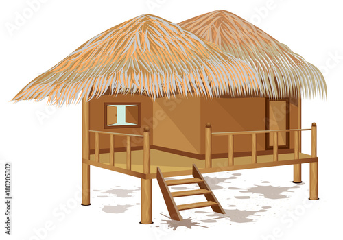 grass hut vector design © phoopanotpics