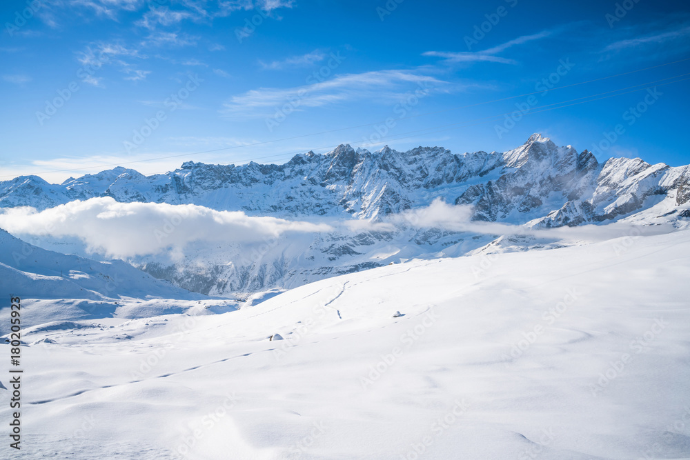 Italian Alps in the winter