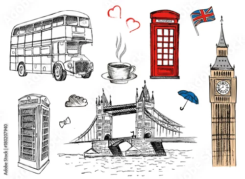 Obraz Szkic w Londynie