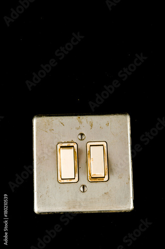 Fotografie Close-up of elctric switch interruptor