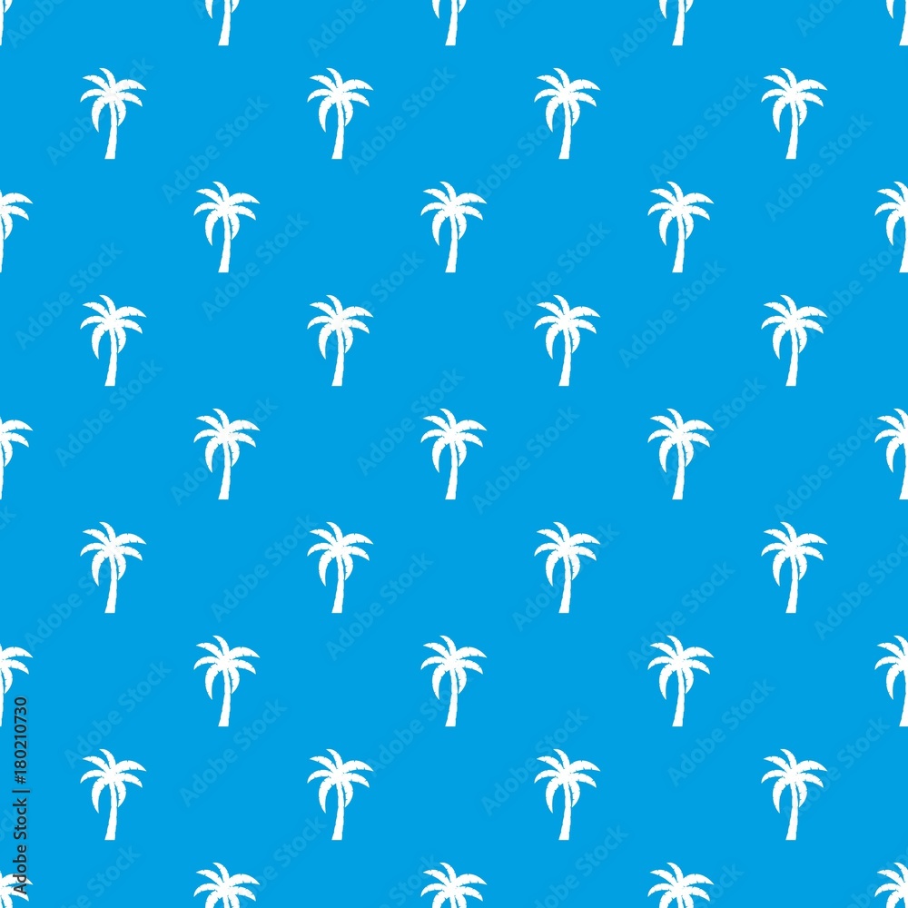 Palm pattern seamless blue Palm pattern seamless blue