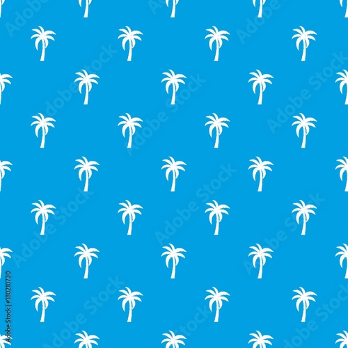 Palm pattern seamless blue