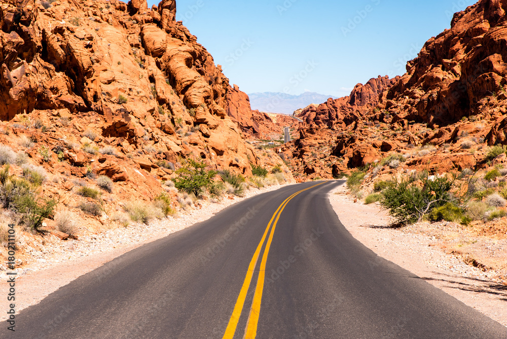 Straße im Valley of Fire Straße im Valley of Fire
