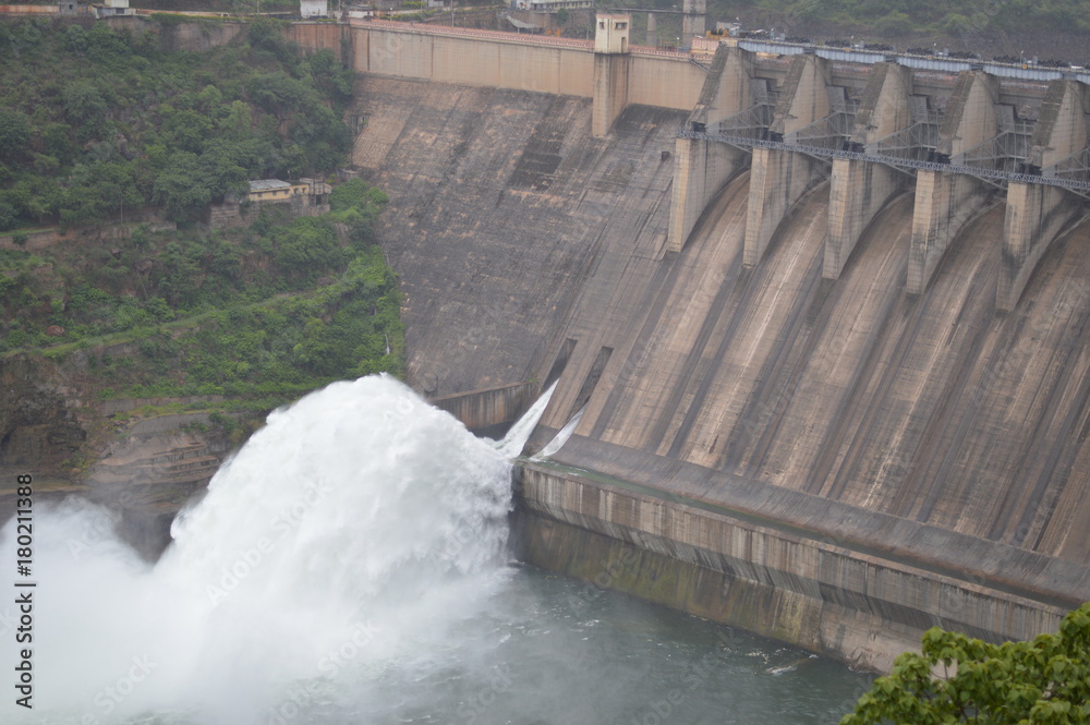 Srisailam dam, Andhra Pradesh, India