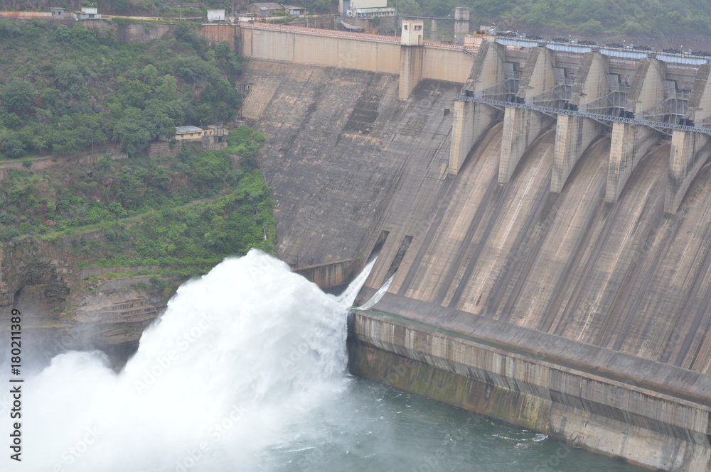 Srisailam dam, Andhra Pradesh, India