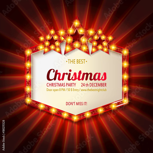 Invitation merry christmas party