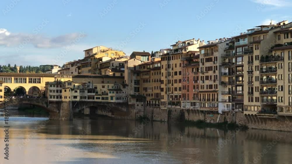 Panoramic view of Lungarni, Florence. Panoramic view of Lungarni, Florence.