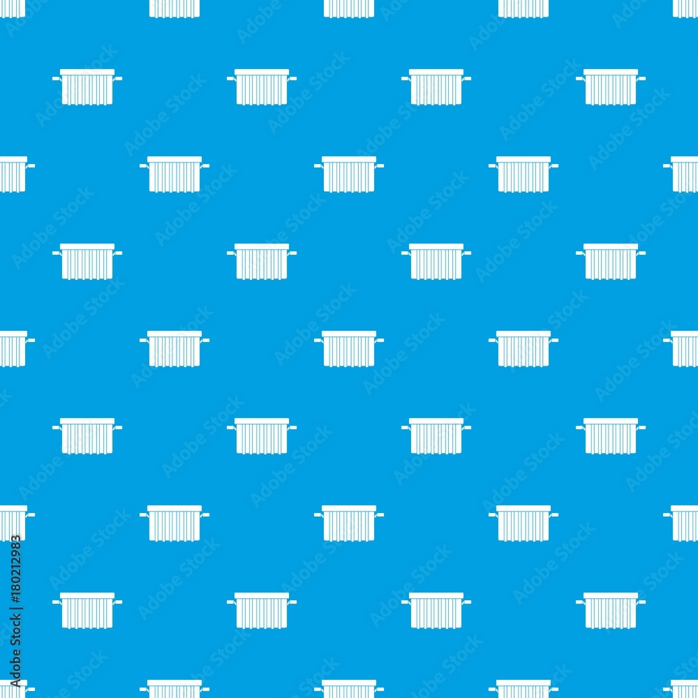 Garbage tank pattern seamless blue