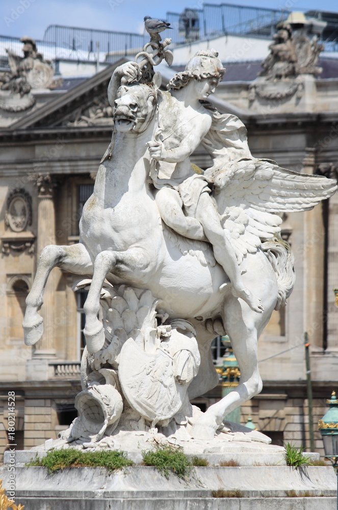 Statue of Mercury in Paris, France