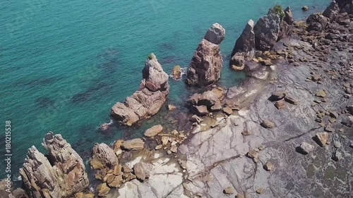 Hashigui Iwa Standing Rocks, Kushimoto Rocks Aeriap Clip Compilations 2 photo