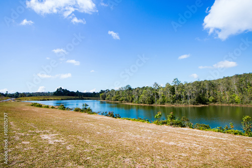 mountain and forest view in khoayai thailand photo