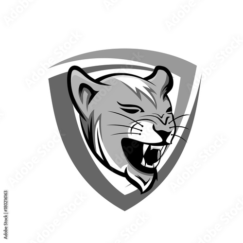 Fototapeta Naklejka Na Ścianę i Meble -  Wild Animal - Tiger Head - vector logo/icon illustration