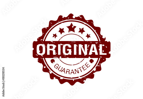 Original guarantee logo design vector