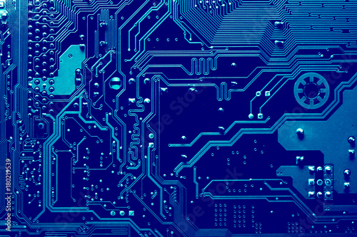 Circuit board. Electronic computer hardware technology. Motherboard digital chip. Tech science background. Integrated communication processor. Information engineering component.