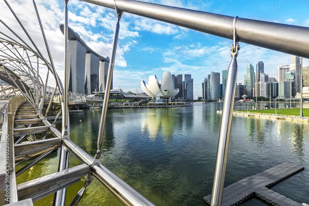 Φωτογραφία View of Singapore city skyline in Singapore.