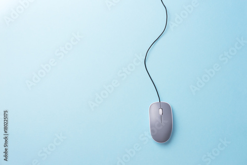 Gray computer mouse