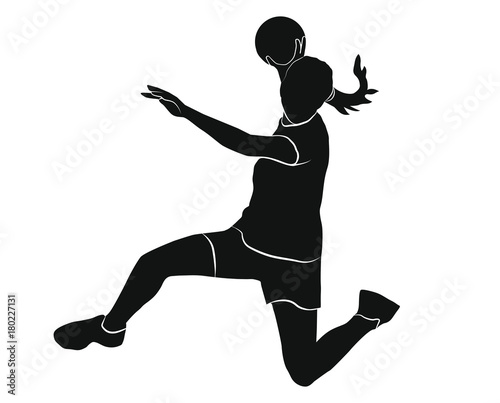 Joueuse de handball