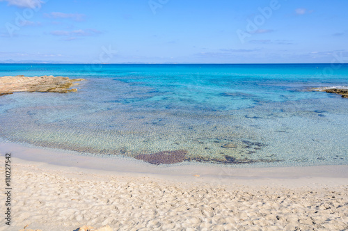 Fototapeta Naklejka Na Ścianę i Meble -  Ses Platgetes Beach in Formentera, Spain