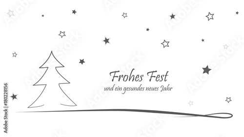 Weihnachtskarte Frohes Fest und ein gesundes neues Jahr