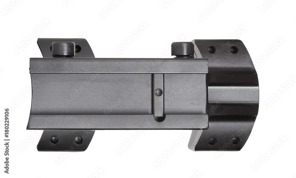 Bottom view of a scope mount