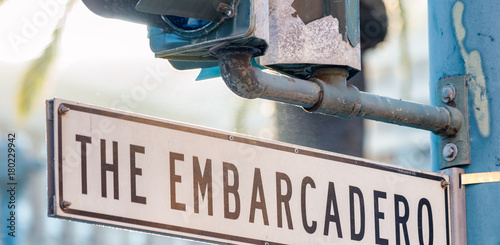 The Embarcadero Street Sign, San Francisco