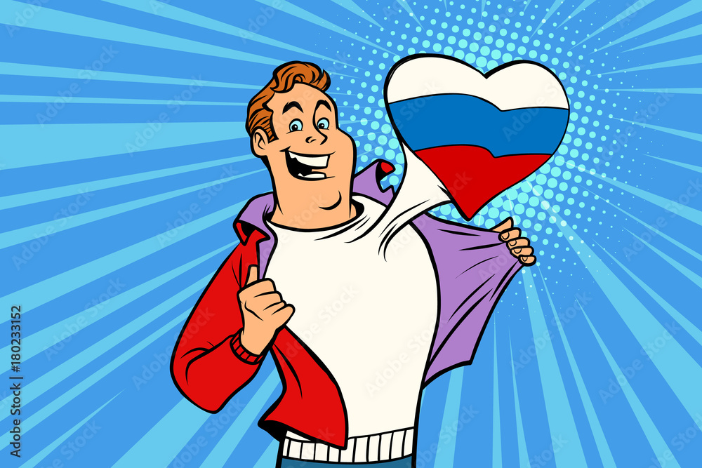 sports fan loves Russia
