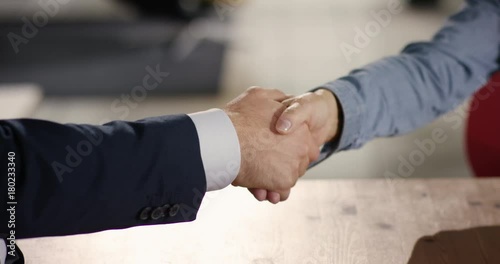 Handshake over Table at home