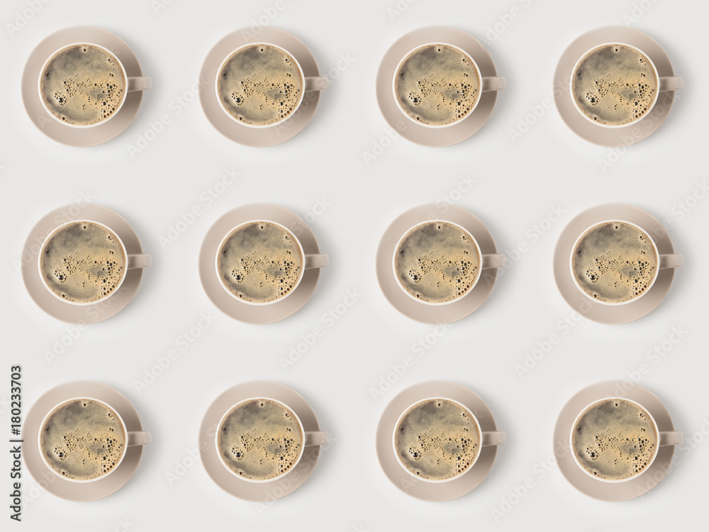 pattern of coffee cups pattern of coffee cups