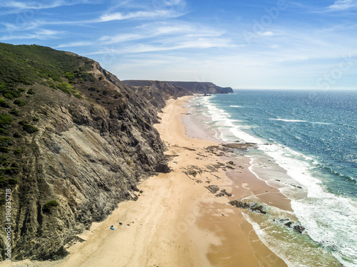 Wild beaches on western part of Algarve, Portugal