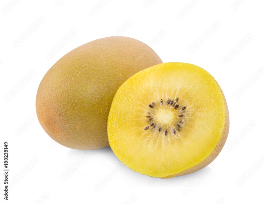 Kiwi Yellow isolated on white background Kiwi Yellow isolated on white background