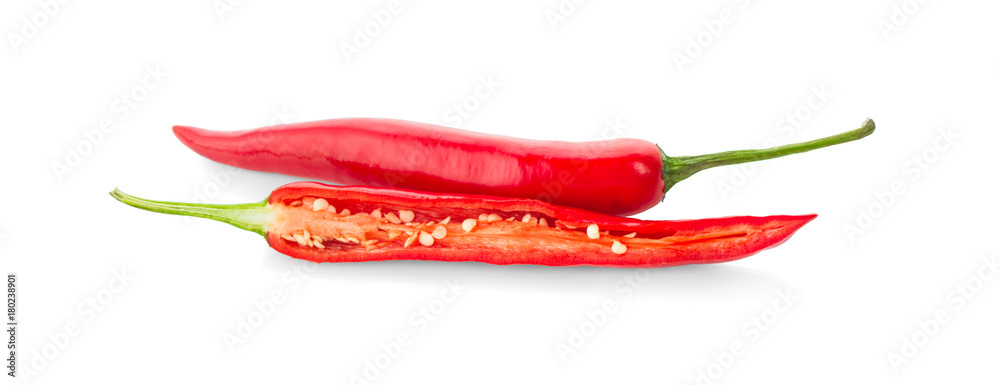 chili pepper isolated on a white background