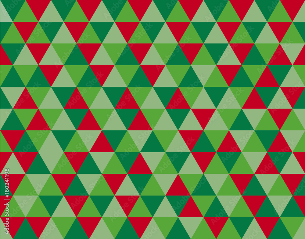 Simple triangle geometric Christmas pattern. Traditional colors. Simple triangle geometric Christmas pattern. Traditional colors.