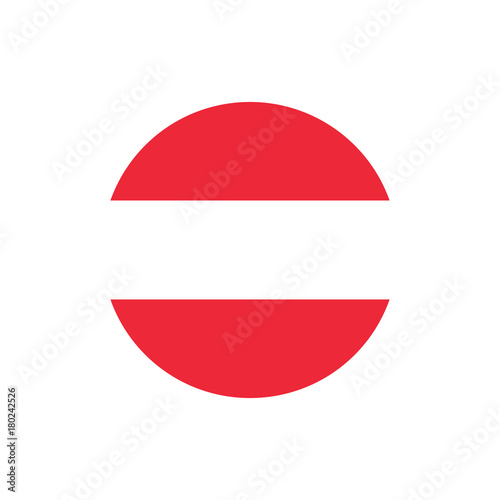 Austria flag, official colors and proportion correctly. National Austrian flag.