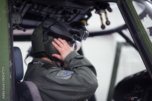 Obraz na płótnie Fighter plane pilot