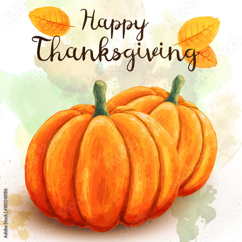 Hand drawn pumpkin
